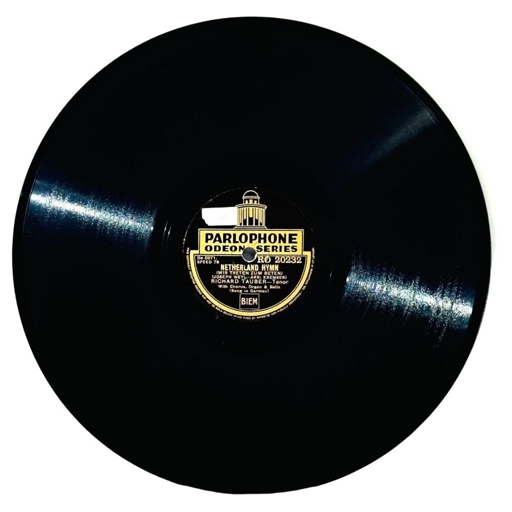 Richard Tauber Parlophone RO20232 Netherland Hymn / The Heavens Are Telling 78rp